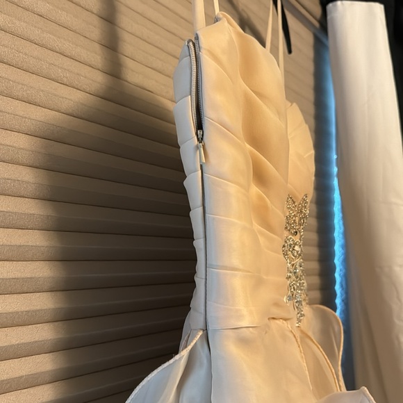 Champagne homecoming/prom dress size small NWT - Picture 3 of 5